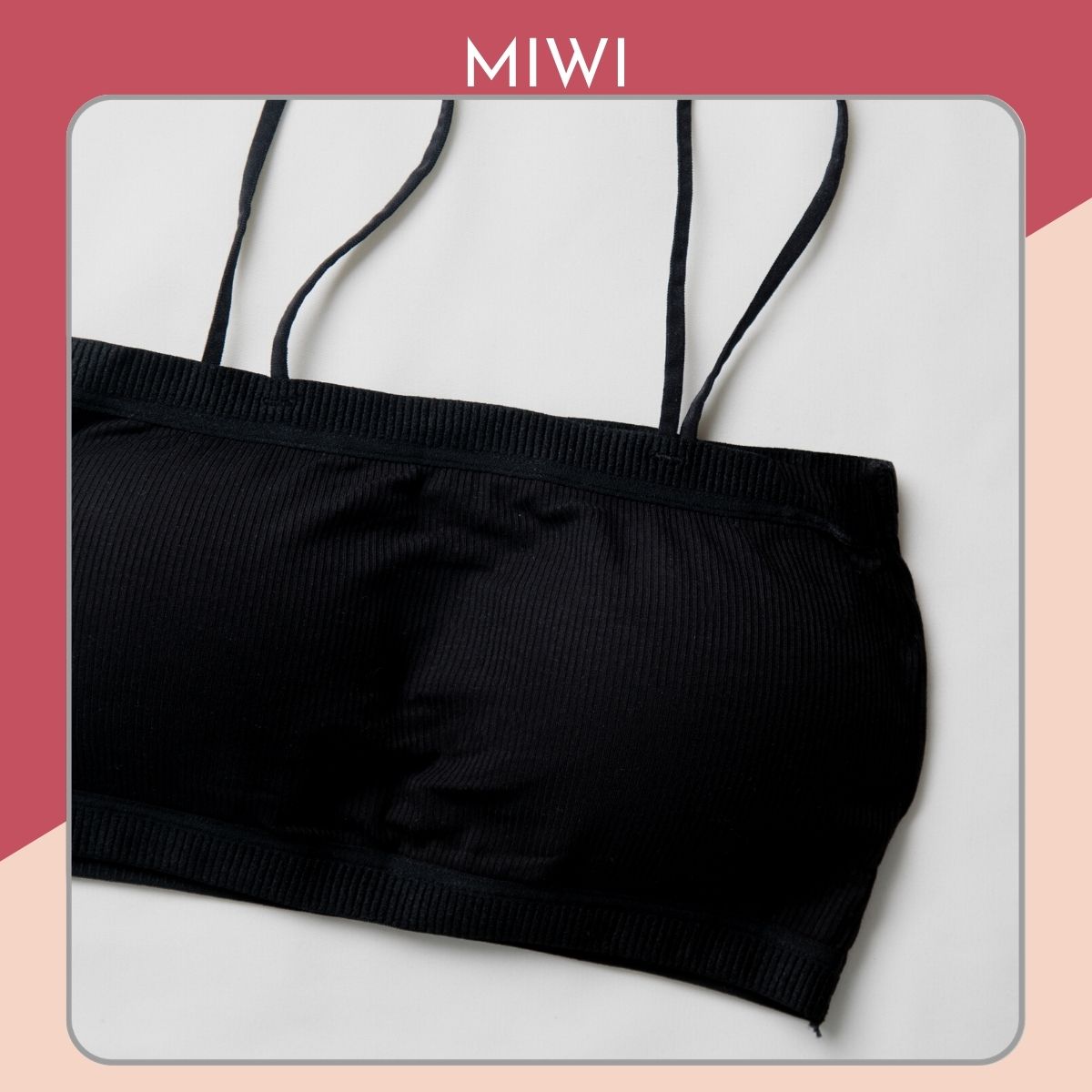 [ẢNH THẬT] Áo hai dây tăm có mút, áo 2 dây sợi bún thun croptop ôm Miwi B151B