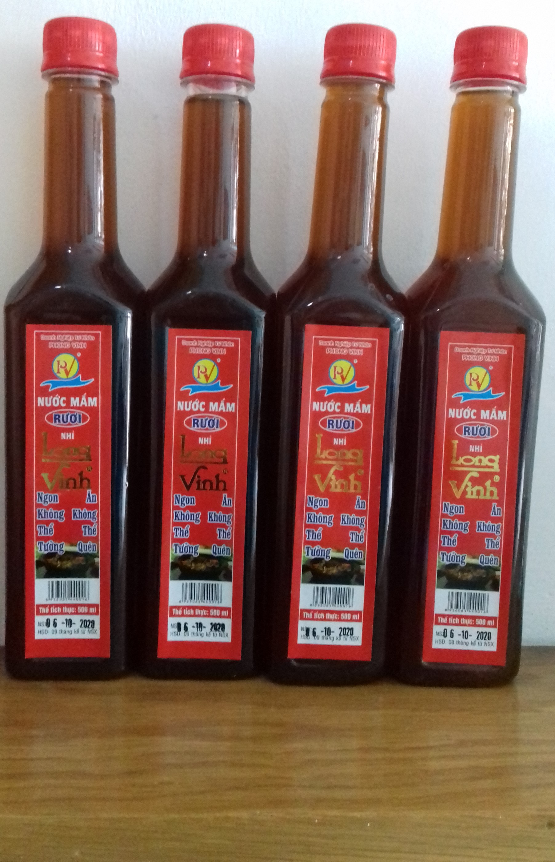 Combo 4 chai nước mắm rươi NHỈ - đặc sản Trà Vinh