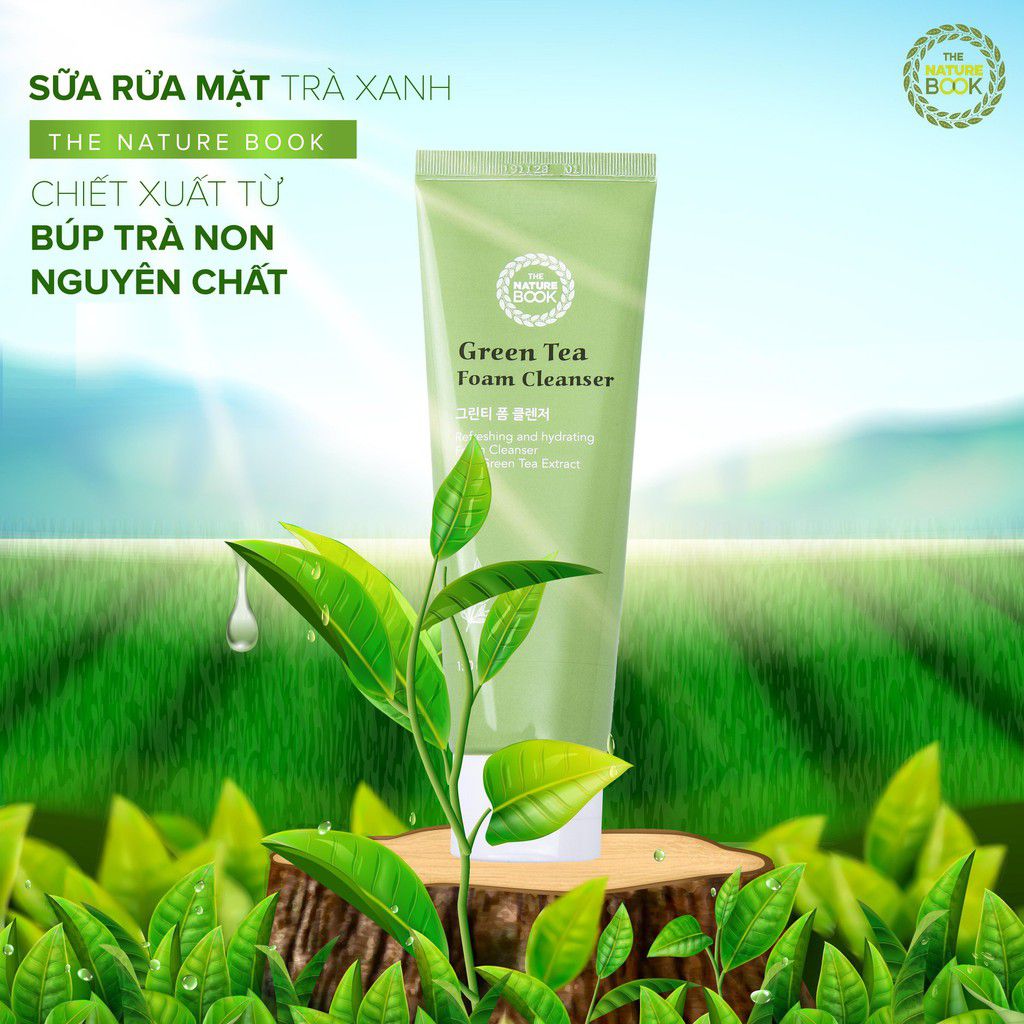 Sữa rửa mặt trà xanh - The Nature Book