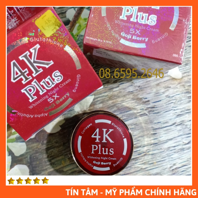 Kem 4k plus 5x đỏ thái lan - ngừa mụn, mờ thâm mụn