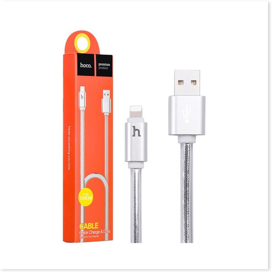 Cáp lightning hoco upl12 - cổng sạc iphone - ✓đèn led báo sạc đầy