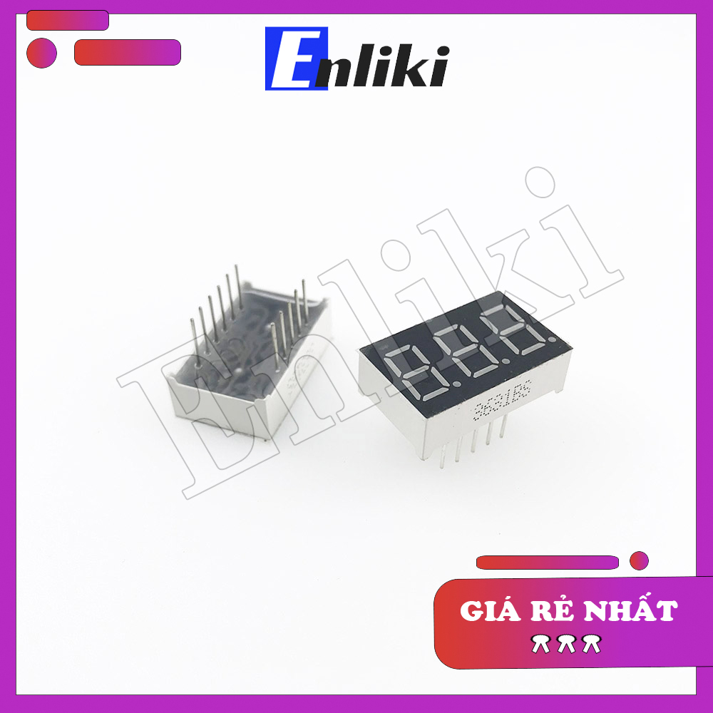 Led 7 thanh 0.36inch 3 số màu đỏ