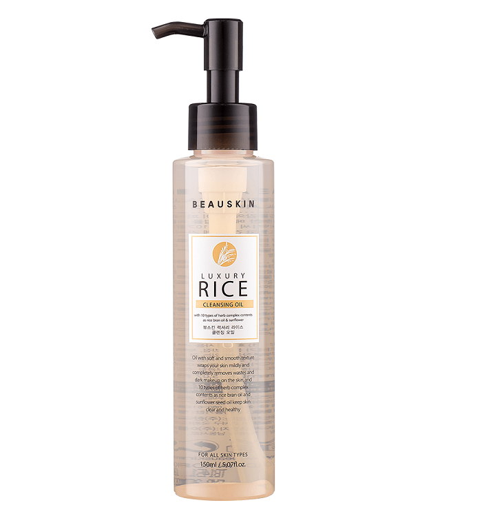 Dầu tẩy trang trắng sạch da từ mầm gạo BEAUSKIN LUXURY RICE CLEANSING OIL Hàn quốc 150ml