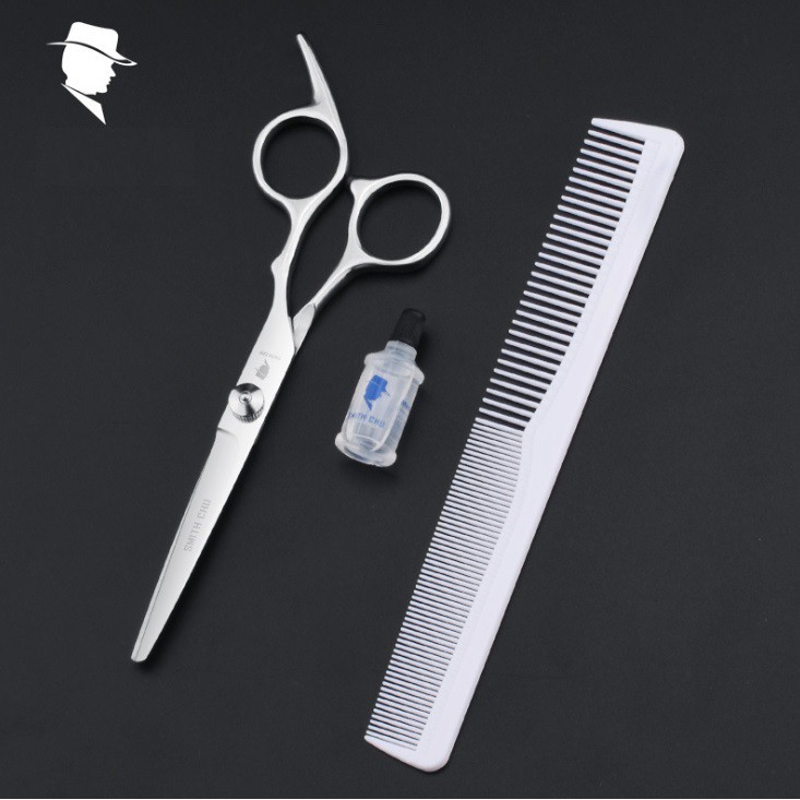 Kéo cắt tóc lưỡi thẳng tặng kèm lượt cắt smith chu