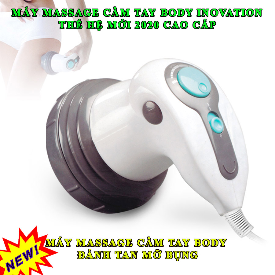 Máy massage cẦm tay,MÁY MASSAGE CẦM TAY BODY INNOVATION cao cấp đánh bay đau nhức cơ.và giảm mơ bụng siêu nhanh thư gian tiện lợi mang theo.(Bảo Hành 1 đổi 1)