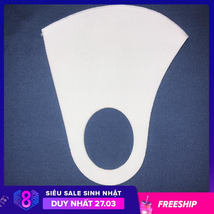 [HCM][Quà tặng ] Khẩu trang vải su 3D KHÔNG THẤM NƯỚC  kiểu Hàn Quốc tái sử dụng chống bụi mịn 1 lớp