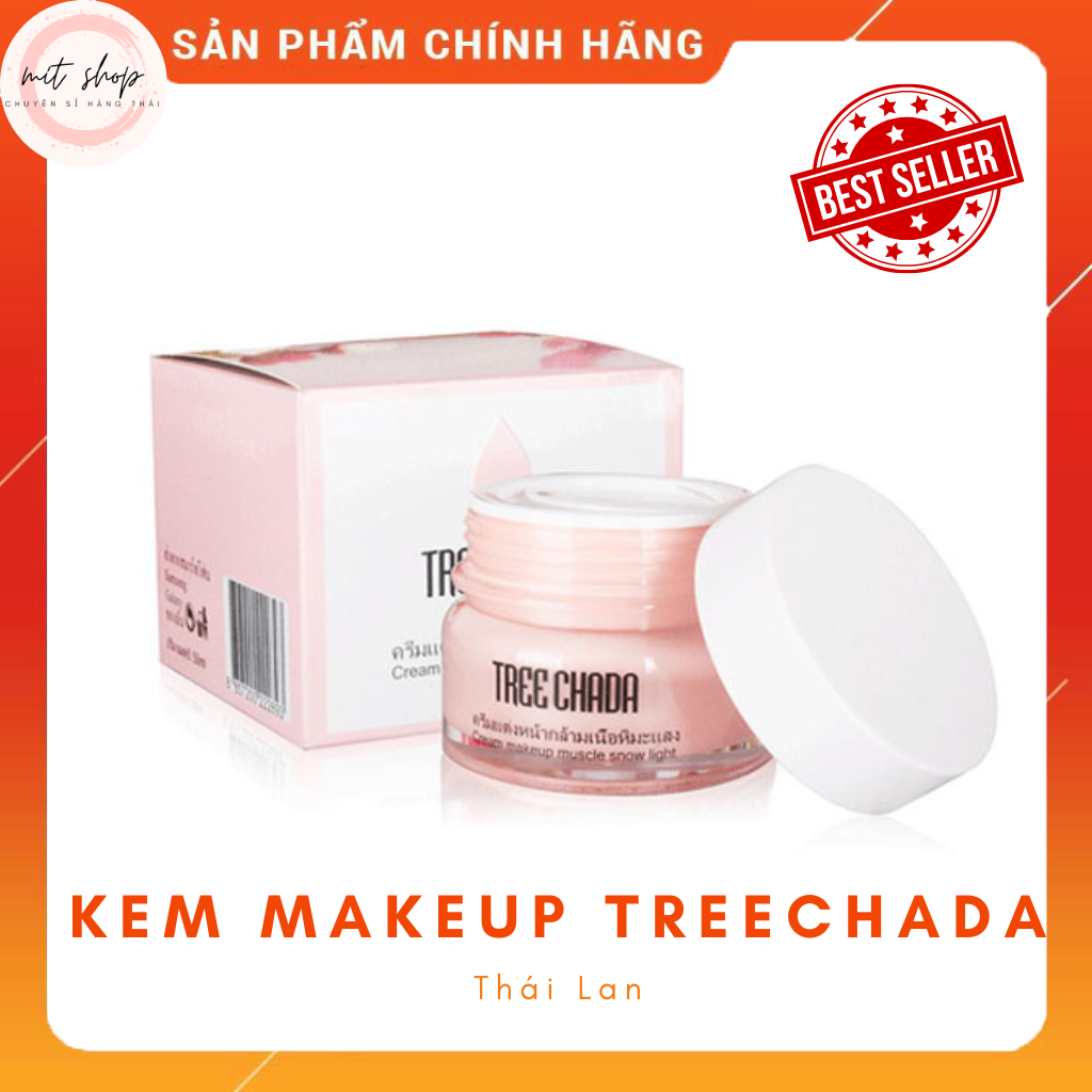 Kem che khuyết điểm treechada cream makeup snow light thái lan - mít shop hàng thái