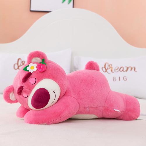 Gấu bông Lotso dâu hồng gấu dâu nhồi bông đầy đủ kích thước từ 40-90cm thêu dệt chắc chắn đáng yêu