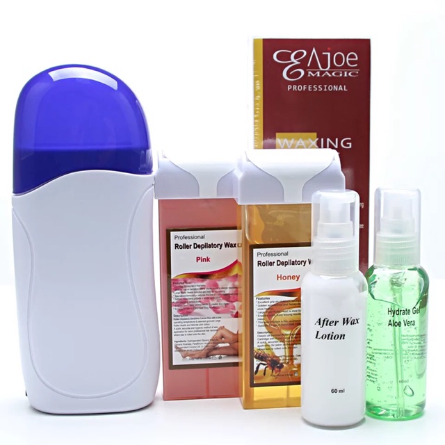 Combo bộ máy + sáp wax lông + giấy wax