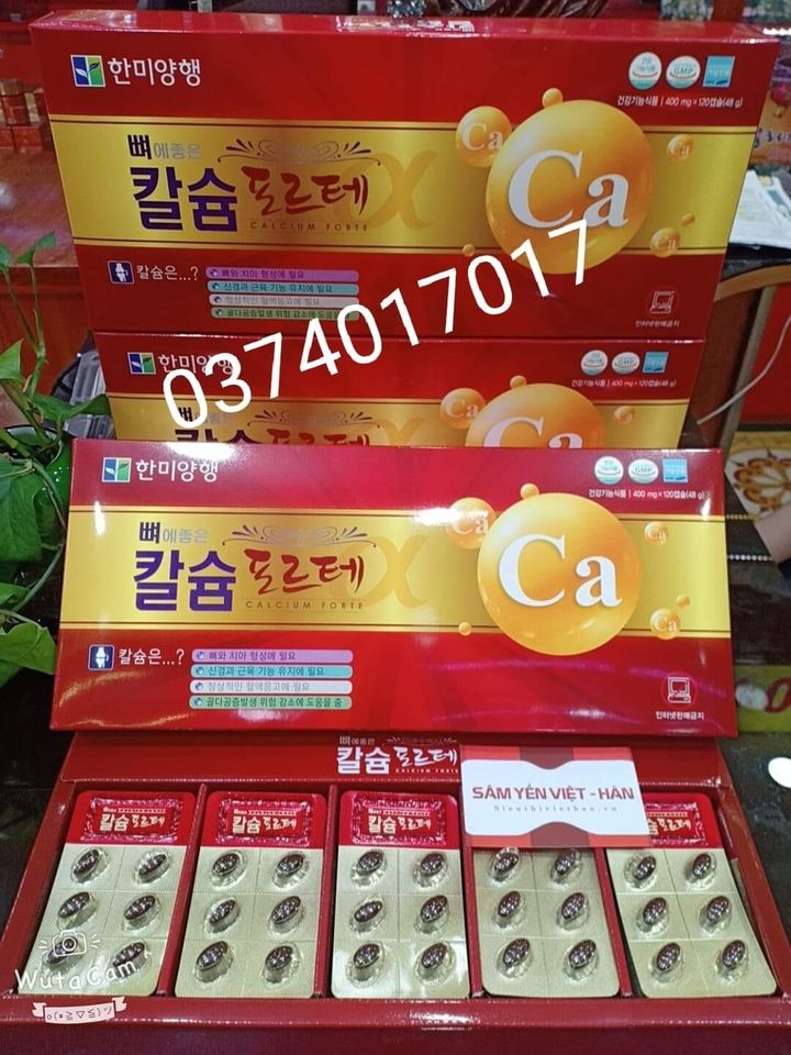 [HCM]Viên Canxi Hàn Quốc Hanmi Cao Cấp hộp đỏ 120 viên