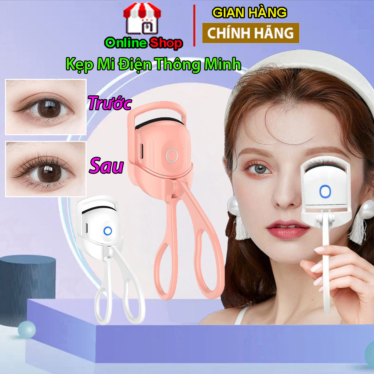 Máy uốn mi bằng nhiệt, máy uốn mi điện cao cấp, uốn cong lông mi tự nhiên, cong gấp 10 lần kẹp mi bình thường, sạc pin tích điện, kẹp mi bằng điện, có cổng sạc usb, dụng cụ uốn mi bằng điện, chốt mi nhiệt, máy uốn mi