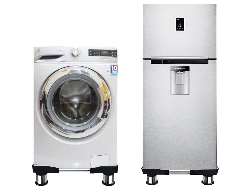 Chân kệ tủ lạnh máy giặt cao cấp, kê tủ lạnh máy giặt inox chắc chắn đa năng tiện dụng