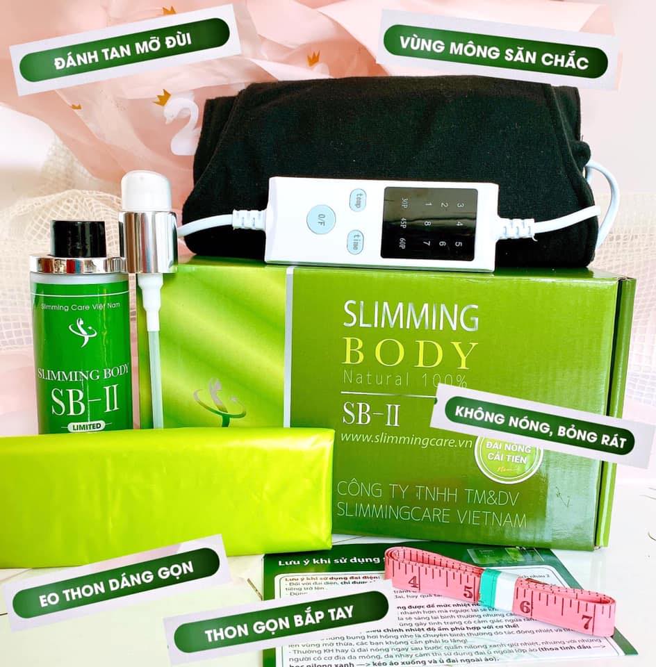 Bộ Đai Quấn Nóng Ủ Nóng Thải Mỡ Slimming Body SB2 Chính Hãng- Đánh Tan Mỡ Thừa Định Hình Vòng Eo Về Dáng Siêu Nhanh