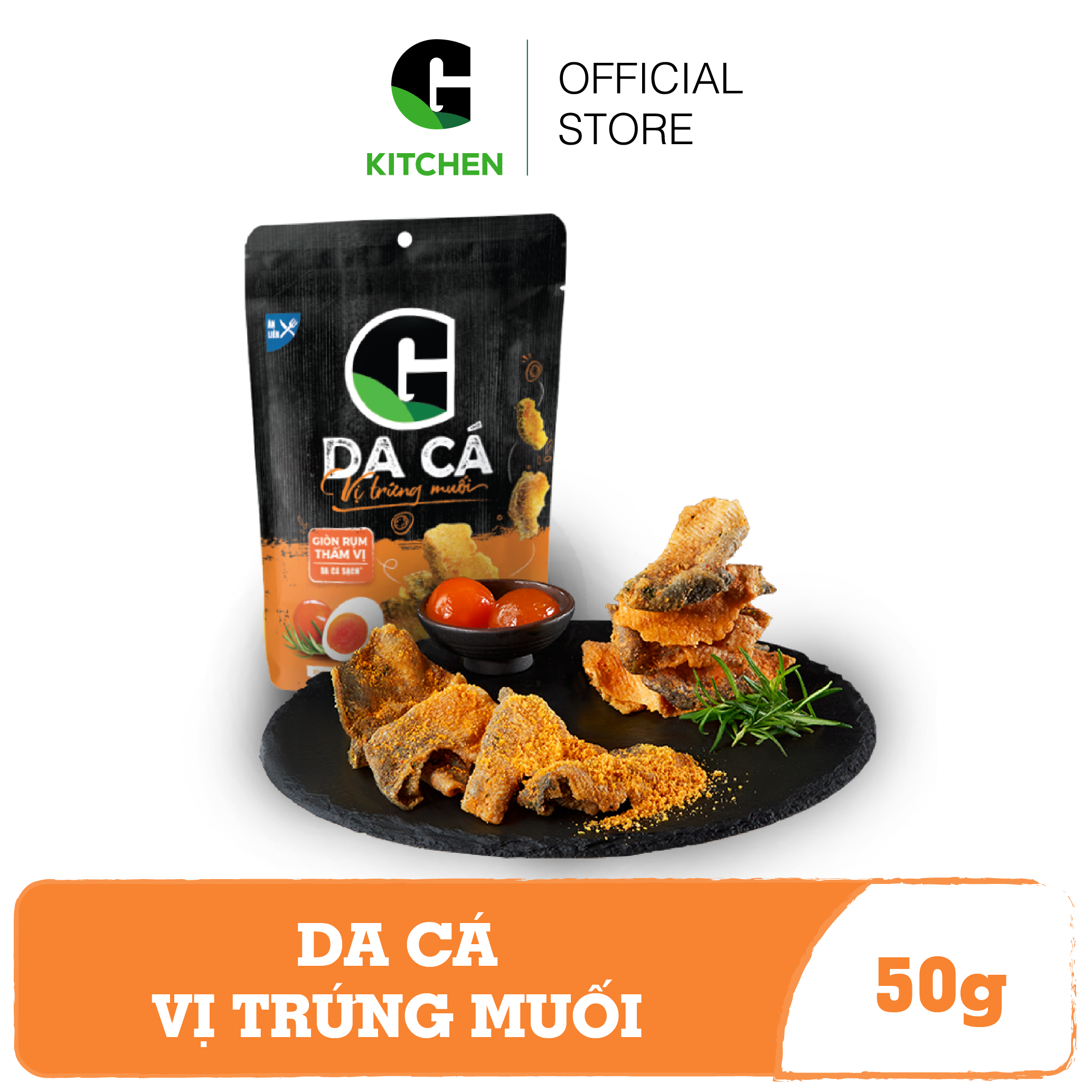 [Giao nội thành HCM] Da Cá Trứng Muối G Kitchen 50g