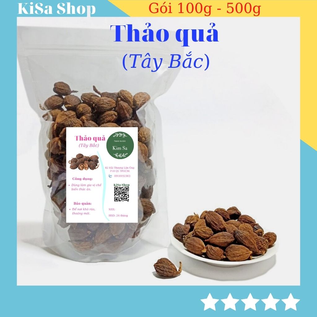 Thảo quả khô gia vị thảo mộc