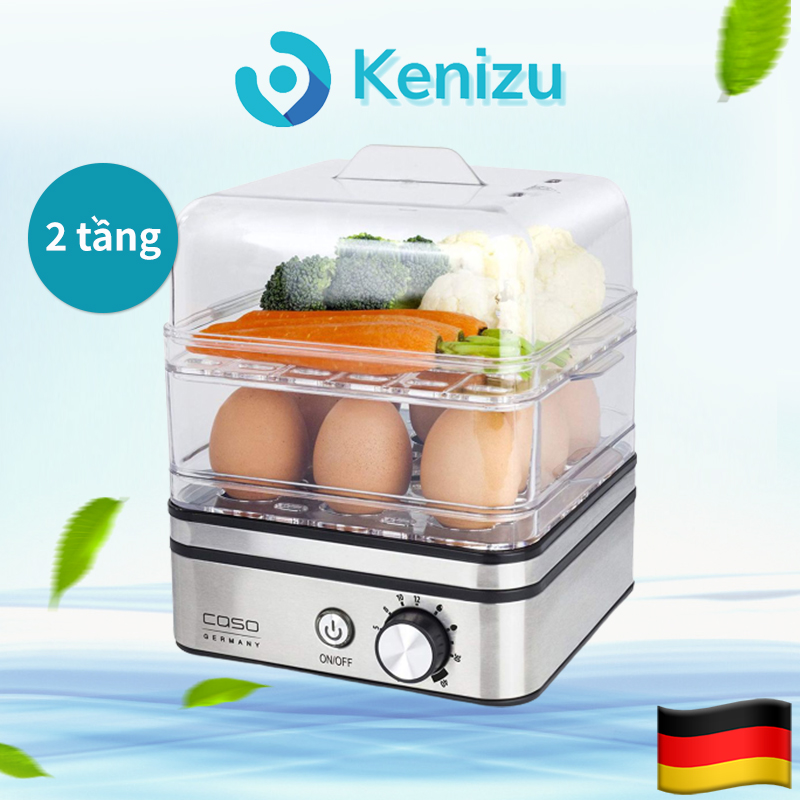 Nồi hấp điện mini 2 tầng caso ed10 - nhập đức chính hãng