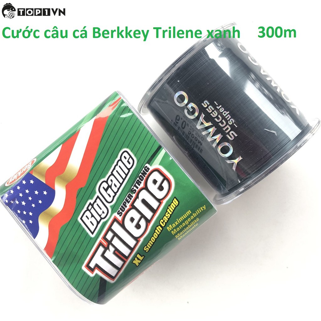 Cước câu cá Trilene xanh tàng hình . Kích thước chính xác là: 9