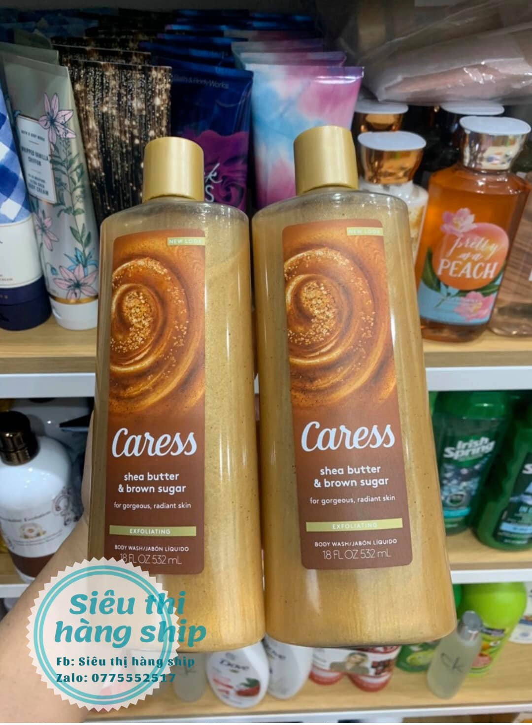 Sữa tắm dưỡng da hương nước hoa Caress 532ml của Mỹ