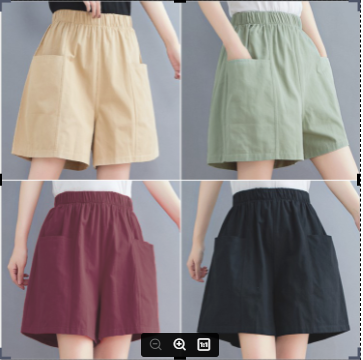 Quần đùi nữ,quần short nữ mặc ở nhà chất liệu đũi siêu thoáng mát nhiều màu sắcQS09