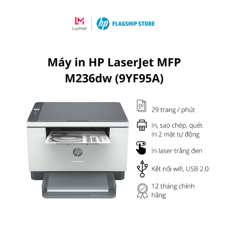 Máy in đa chức năng HP LaserJet M236dw - Hàng chính hãng