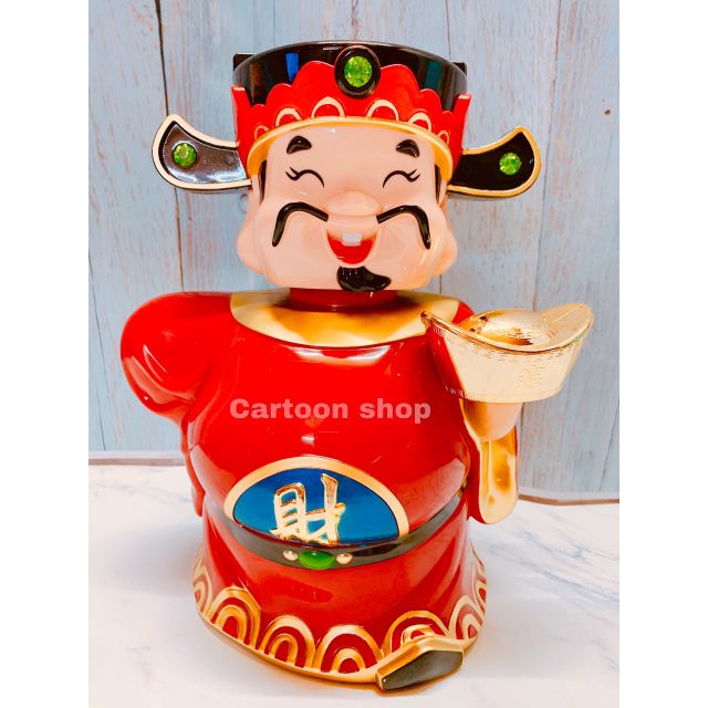 Thần tài cầm thỏi vàng gật đầu may mắn size 30cm vật phẩm phong thủy