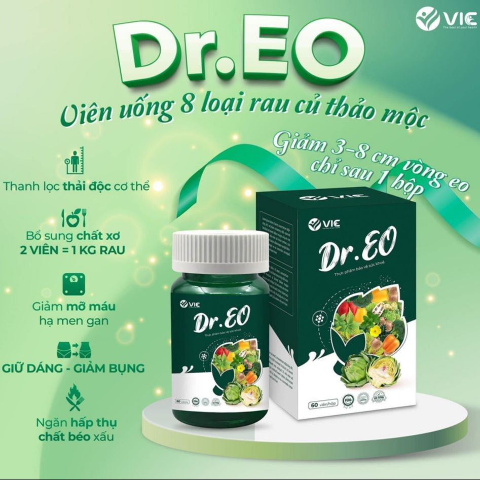 [TẶNG QUÀ] Viên Uống Giảm Mỡ Bụng Dr.EO V.I.C (60 Viên) [CHÍNH HÃNG 100%]