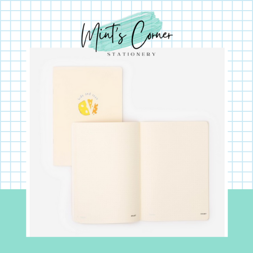 Vở Crabit Dotted Notebook - Vở Ruột Chấm Dot - Cheese (120 Trang - 183x260mm)