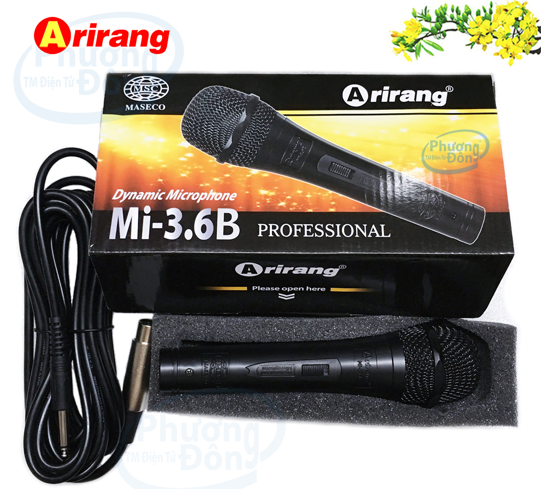 Micro Arirang Mi-3.6B - Mi-3.6A có dây Karaoke siêu bền