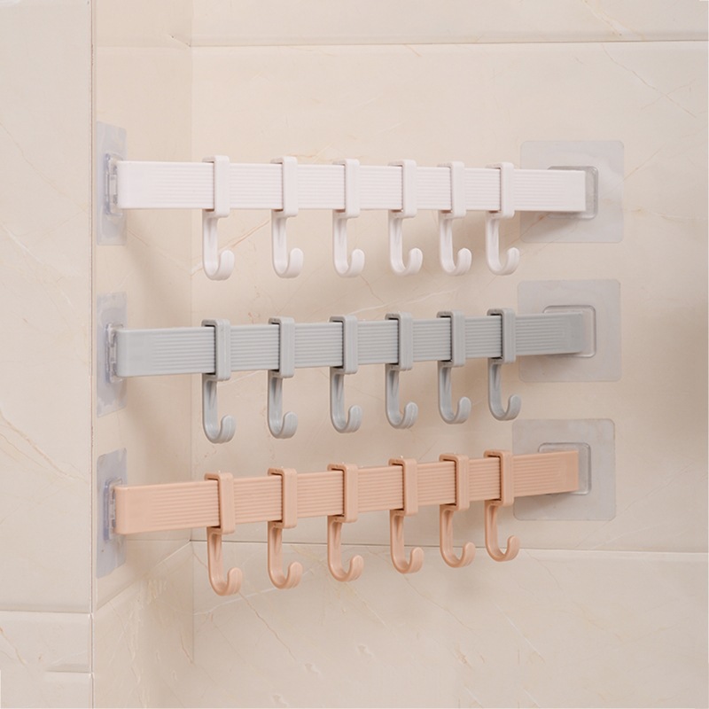 Móc dán tường 6 móc 35 cm