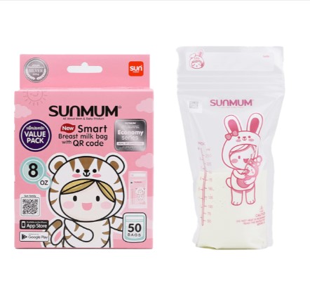 Túi trữ sữa Sunmum 250ml 50 túi hộp, túi trữ sữa cho bé -LỆ MY STORE