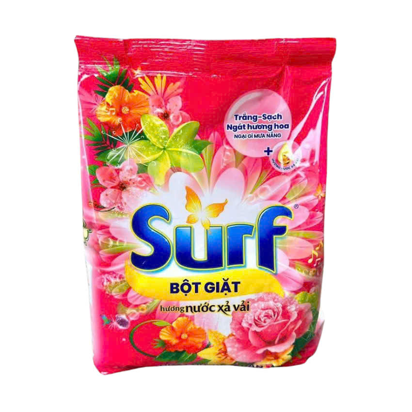 Bột giặt Surf OK174 dạng túi, giặt sạch nhẹ nhàng, loại bỏ mùi hôi, ẩm móc, lưu hương bền lâu 2kg