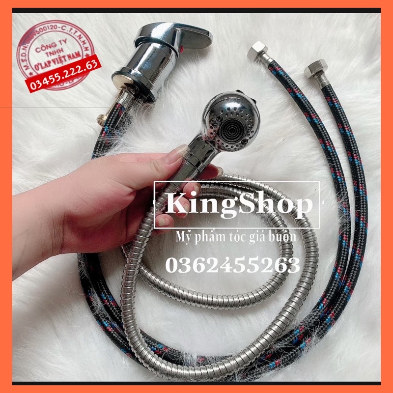 Gật gù và vòi sen inox bàn gội đầu xịn loại vòi sen 2 chế độ
