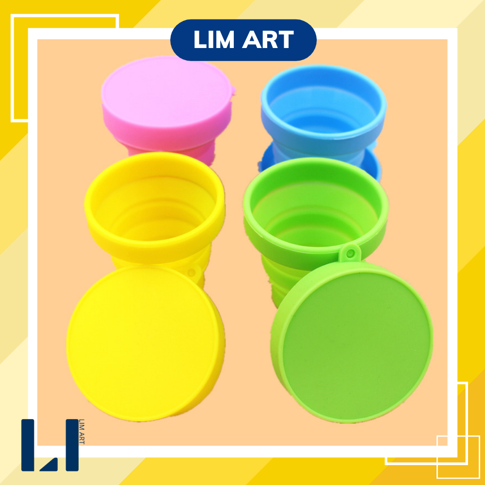 Ly, cốc rửa cọ vẽ màu nước gấp gọn thuận tiện LIM Art