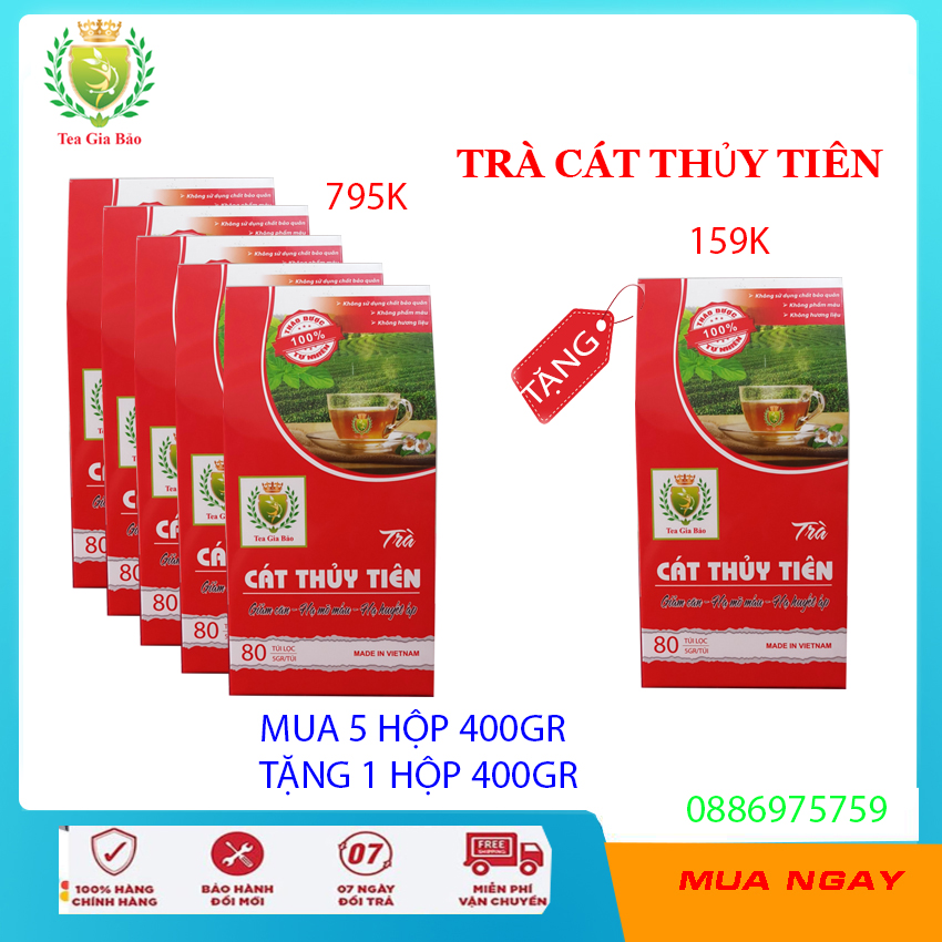 Trà cát thủy tiên 400gr - giảm cân giảm mỡ máu hạ huyết áp thanh lọc cơ thể - trà giảm cân an toàn trà giảo cổ lam