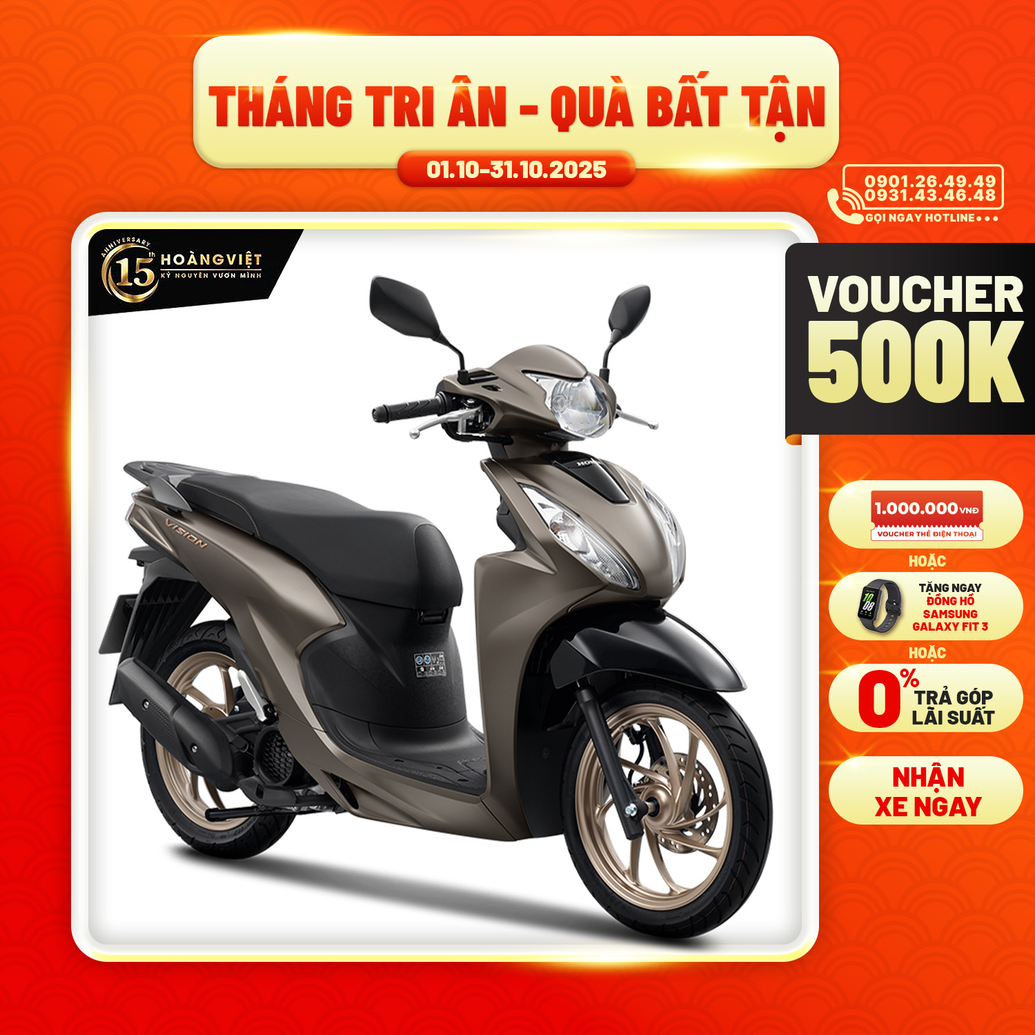 Xe Máy Honda Vision 110cc 2025 - Phiên Bản Đặc Biệt