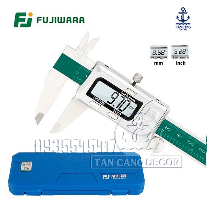 Thước kẹp điện tử chống nước Fujiwara SR44 150 mm - Lớp bảo vệ : Lớp chống nước IP54 - Hàng chính hãng được bảo hành 6 Tháng