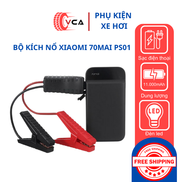 Bộ kích điện ắc quy 70mai ps01 - kích nổ xe hơi - sạc dự phòng - bảo hành 12 tháng