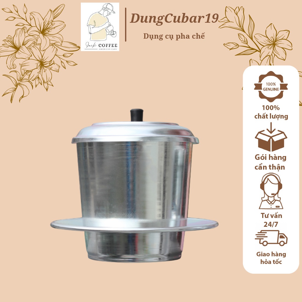 Phin cà phê nhôm, phin cà phê nhôm cỡ lớn - dụng cụ pha chế