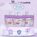 Bỉm tã dán bé sơ sinh Miracle Baby chất liệu Protein tơ tầm thấm hút mềm mại có 5 size S/M/L/XL/XXL