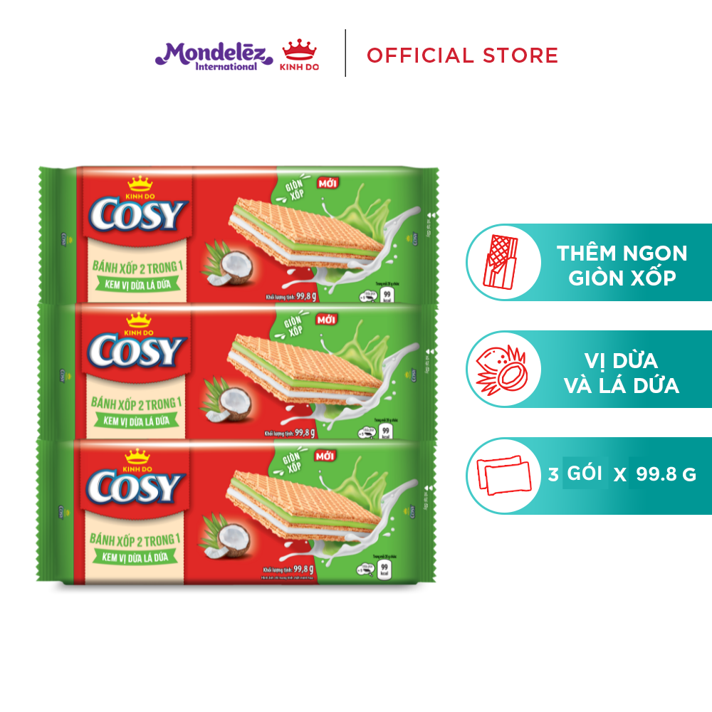 Cozy 2-in-1 Sponge Cake – Strawberry Ice Cream/Coco Pineapple Leaves, Combo of 3 Packs X 148.8g