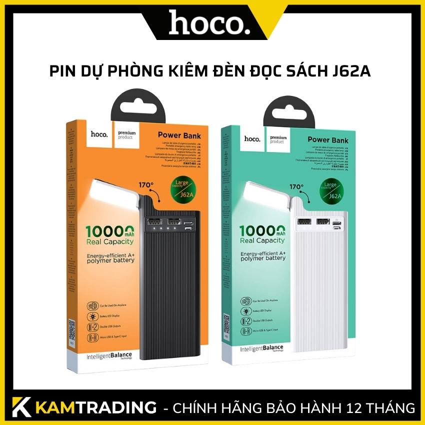Pin dự phòng Hoco J62A 10000mAh Kèm đèn bàn cực sáng dùng làm đèn học hoặc đèn pin - Kamtrading