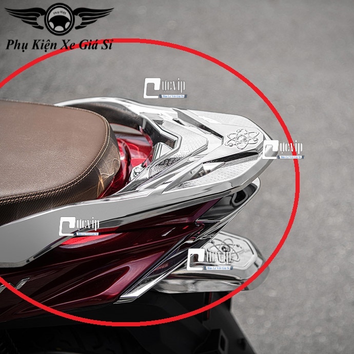 Ốp cảng xe vision 2021 xi inox mạ crom ms3793
