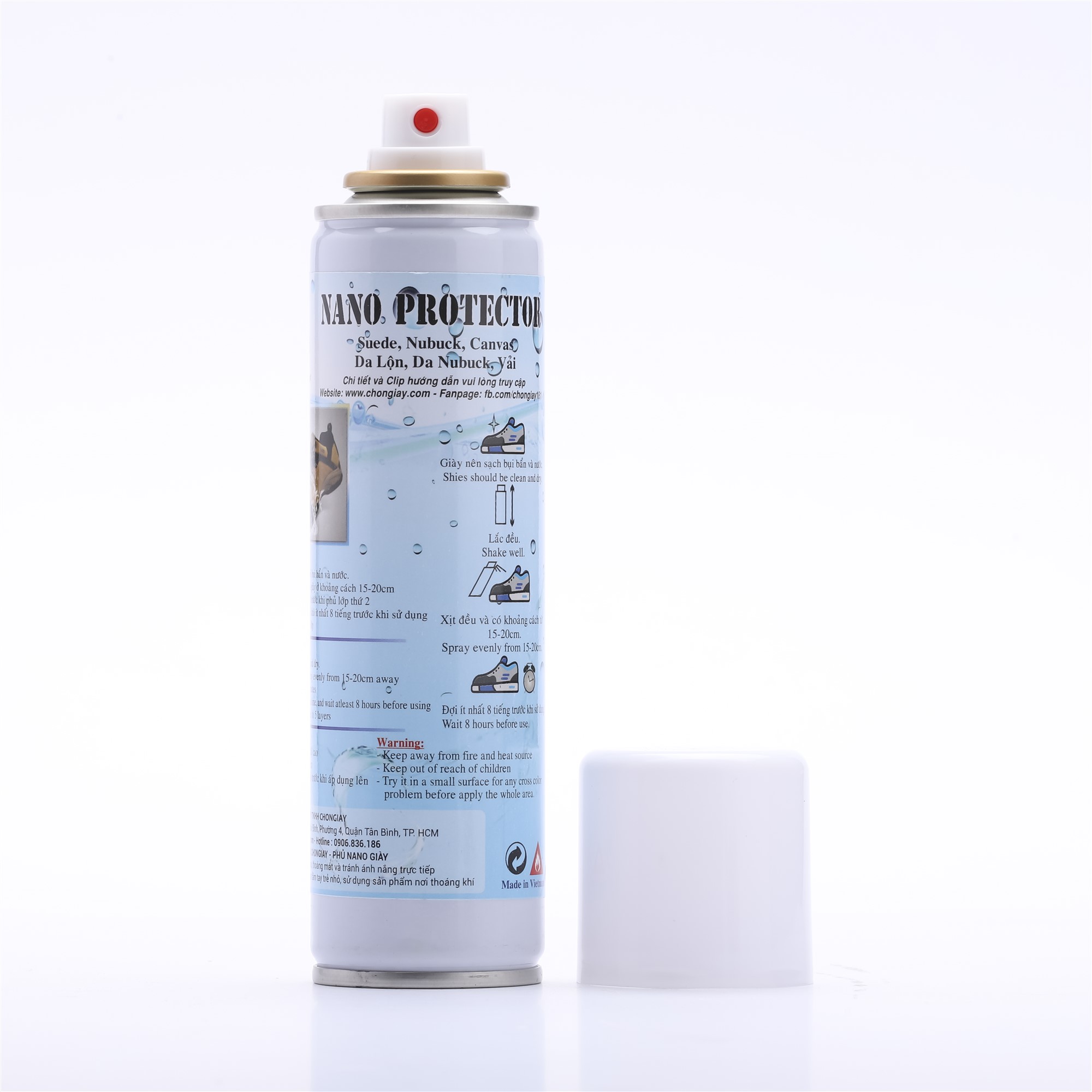 Bình Xịt Phủ Nano CHONGIAY Chống Thấm Cho Giày 200ml