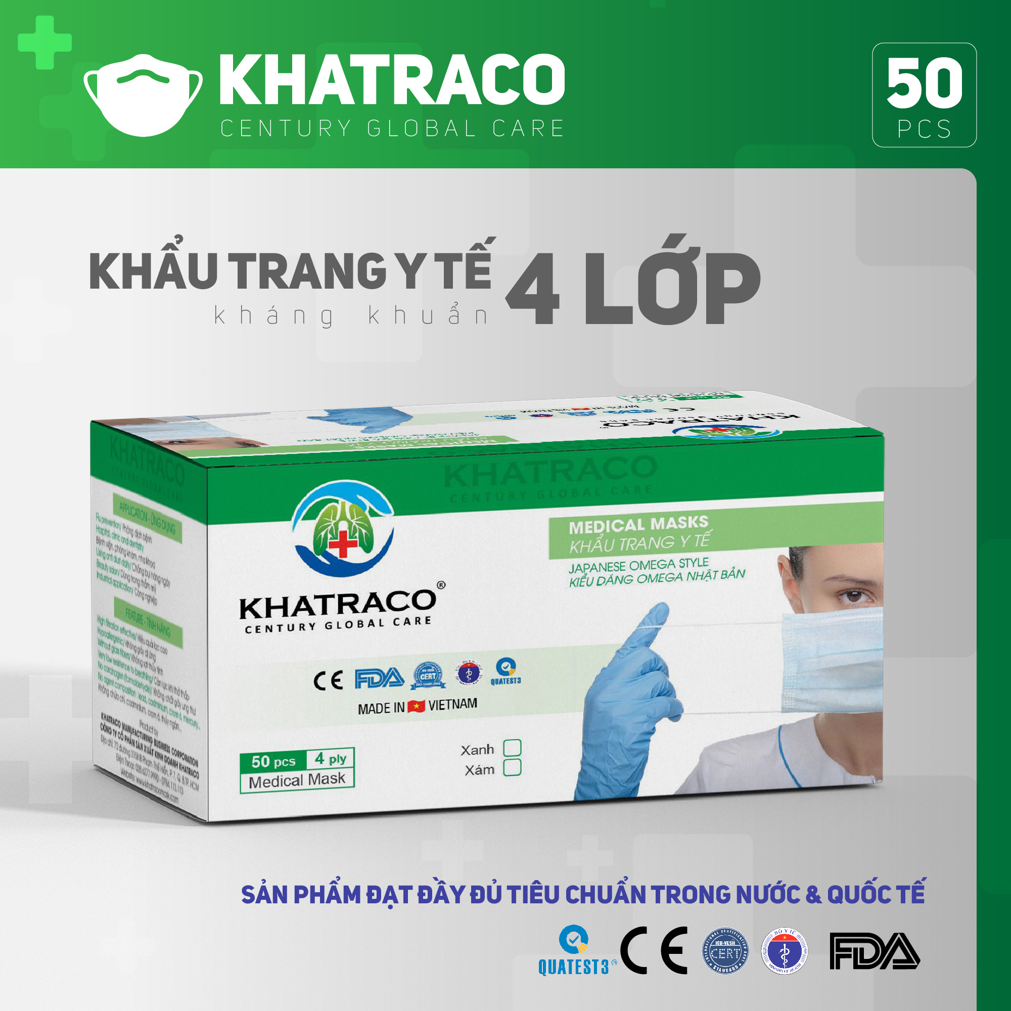 Combo 3 Hộp Khẩu Trang Y Tế Shelton 50 chiếc, Khẩu trang 4 lớp, Khẩu trang y tế, Khẩu trang kháng khuẩn, Khẩu trang hộp 50, Khẩu trang than hoạt tính, Khẩu trang n9, Khẩu trang y tế 4 lớp