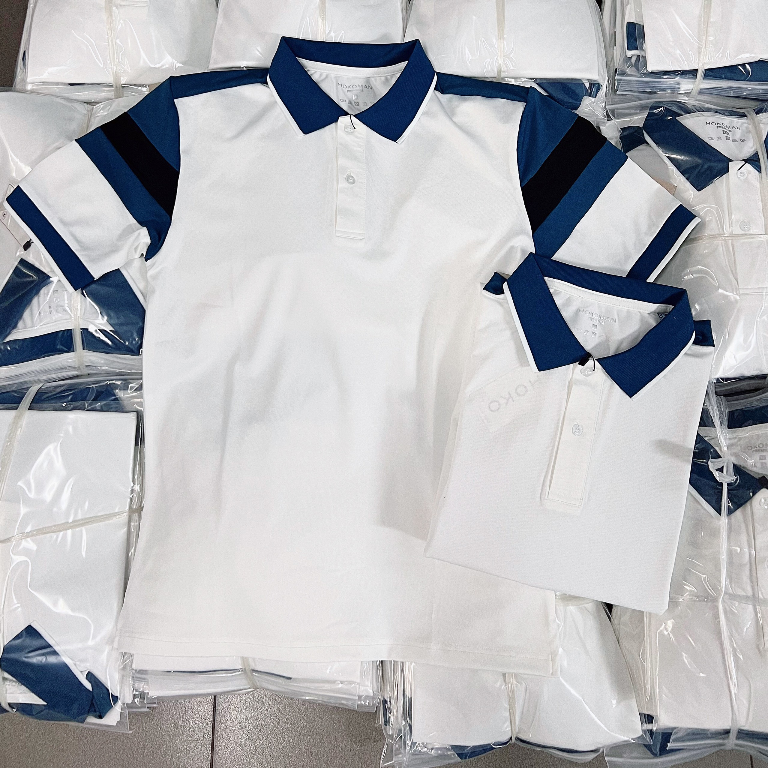 Áo thun polo nam phối sọc cá sấu 100% cao cấp, apl213
