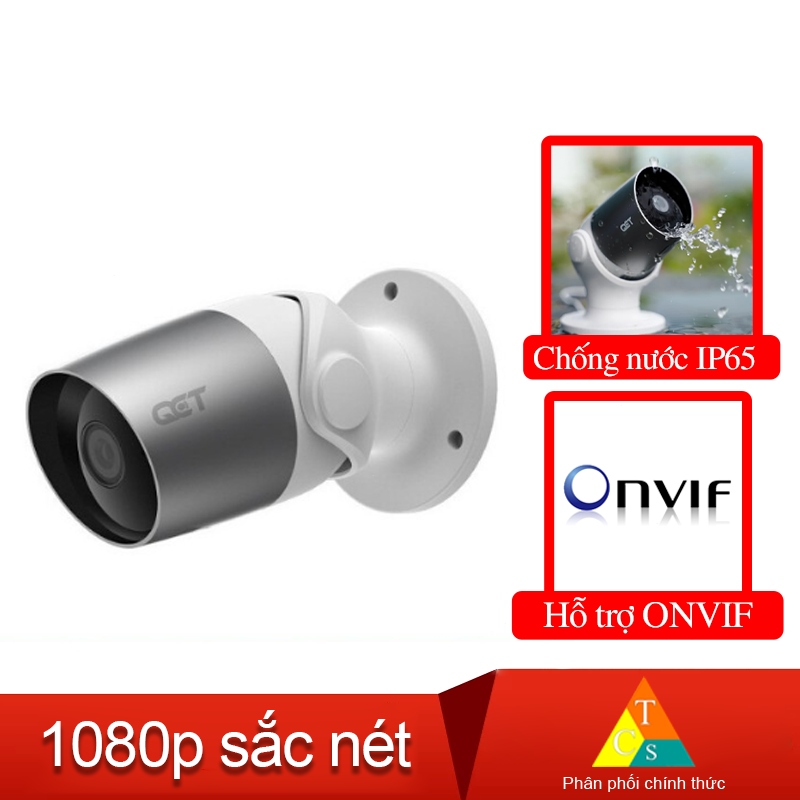 CAMERA NGOÀI TRỜI IP QCT 1080P QUỐC TẾ BH 1 Năm