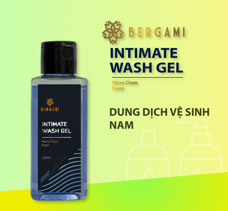 Dung dịch vệ sinh nam Bergami 130ml