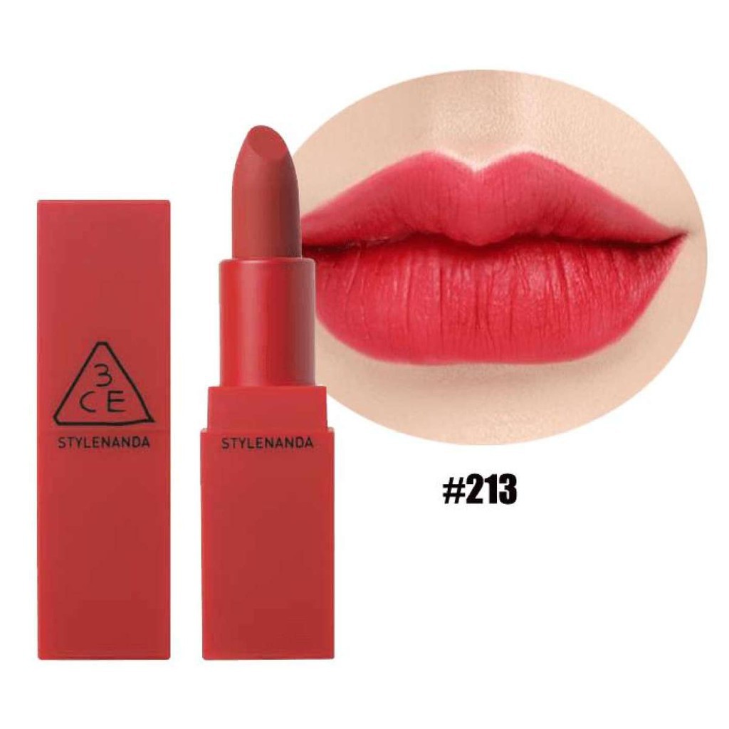 Son 3ce stylenanda lip color 213 fig - màu đỏ hồng