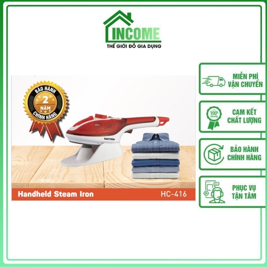[Free Ship+KM]Bàn Là Điện Hơi Nước HACHIMITSU HC-416 Bảo Hành 12 Tháng 900W Là Quần Áo, Vải Vóc An Toàn, Gọn Nhẹ, Dễ Sử Dụng INCOME SHOP