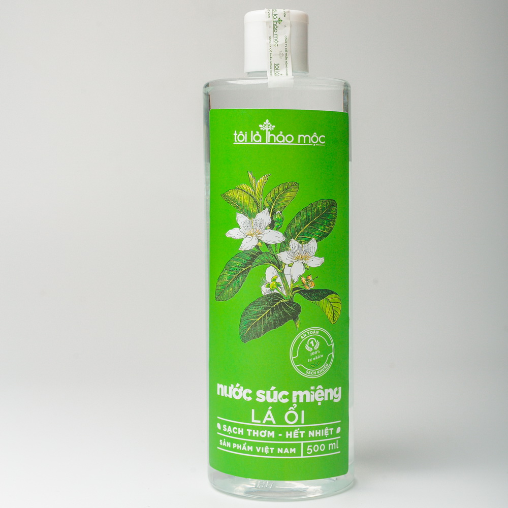 Nước súc miệng lá ổi tôi là thảo mộc 500ml